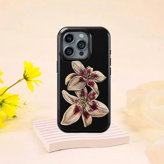 Hand Painted Floral Rugged Y2K Aesthetic Unique Artistic Protective H687 Premium Durable Case for iPhone 17 16 15 14 13 12 11 Pro Max – Unisex Style