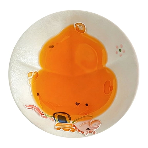 Hand Painted Gourd Shaped Ceramic Tea Mug Lightweight Portable Gloss Finish Loose Leaf Tea Drinking Cup