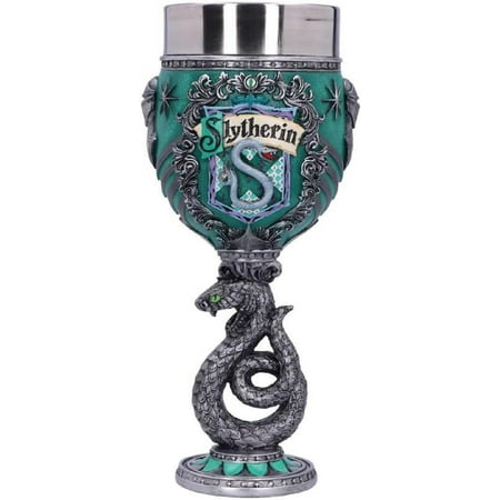 Hand Painted Harry Potter Collectible Chalice, Wizarding World Cup, Ideal Gift for Potterheads - Slytherin
