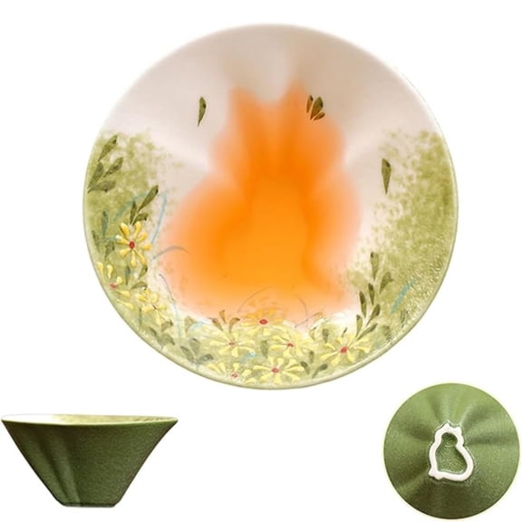 Hand-Painted Hidden Cat Tea Cup, 50ml Handmade Ceramic Tasting Cup with Secret Cat Design, Chinese Gongfu Bowl, Underglaze Shallow Bowl Shape