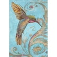 thumbnail image 1 of Hand Painted Hummingbird House Flag, 1 of 1