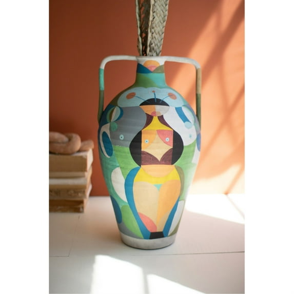 Kalalou Ceramic Pitcher With Eye