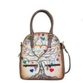 thumbnail image 1 of Sishka Womens Artistic Heart & Tree Hand-Painted Leather Ladies Bags – Stylish Spacious Carry-All, Crossbody, Sling, Shoulder & Top Handle, 1 of 7