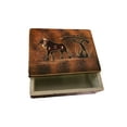 thumbnail image 1 of Hand Painted Lion Soap Stone Keepsake Box Brown, 1 of 2