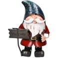 thumbnail image 1 of Hand Painted Metal Garden Home Gnome With Welcome Sign Ornament, 1 of 3
