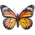 thumbnail image 1 of Hand-Painted Metal Monarch Butterfly Wall Art Sculpture, 10″×7″×2″, 1 of 5