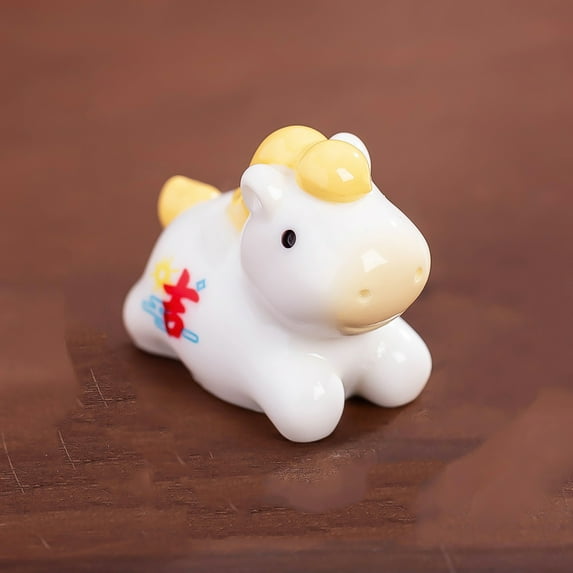 Hand Painted Mini Resin Horse Figurine, Cute Small Animal Statue for Car Dashboard Desk Shelf Decor, Collectible Ornament for Home Office and Vehicle