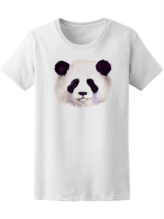Hand Painted Panda Face Tee Women's -Image by Shutterstock