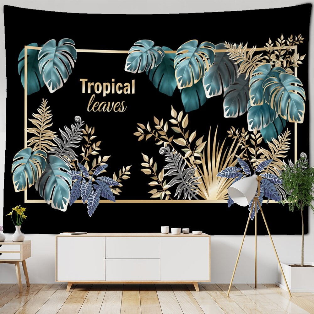 HandPainted Plant Wall Painting Tapestry Wall Hanging Bohemian Style