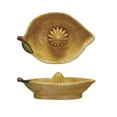 thumbnail image 1 of Creative Co-Op Countryside Citrus Stoneware Lemon Juicer, Multicolor, 1 of 10