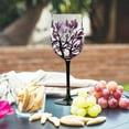 thumbnail image 1 of Hand-Painted Tree Design Wine Glass 17oz, Seasonal Artwork Glassware for Holiday Gifts & Decor, 1 of 5