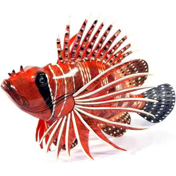 Hand Painted Tropical fish Fish Statue 8"