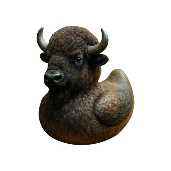 Hand-Painted Wildlife Animal Rubber Duck Set | Limited Edition Collectible Resin Figurines | Nature Inspired Raccoon Designs | 3.5 Inch | Unique Home D茅cor Gift for Nature Lovers