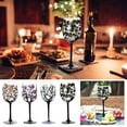 thumbnail image 1 of Hand Painted Wine Glass under $5! kkbbma Hand Painted Wine Glass Tree Design Seasonal Artisan Crafted Stemware 500ml Capacity for Birthday Wedding Anniversary Valentine Gift Idea, 1 of 9