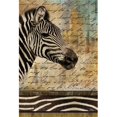 thumbnail image 1 of Hand Painted Zebra House Flag, 1 of 1