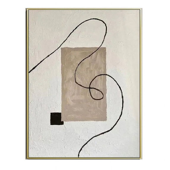 Hand Painting Canvas Painting Wabi Sabi Abstract Wall Art Earth Tone Abstract Neutral Wall Decor Boho Textured Minimalist Work