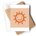 thumbnail image 1 of Hand Painting Orange Sun Sle Postcards Envelopes Blank Note Cards Mailing, 1 of 4