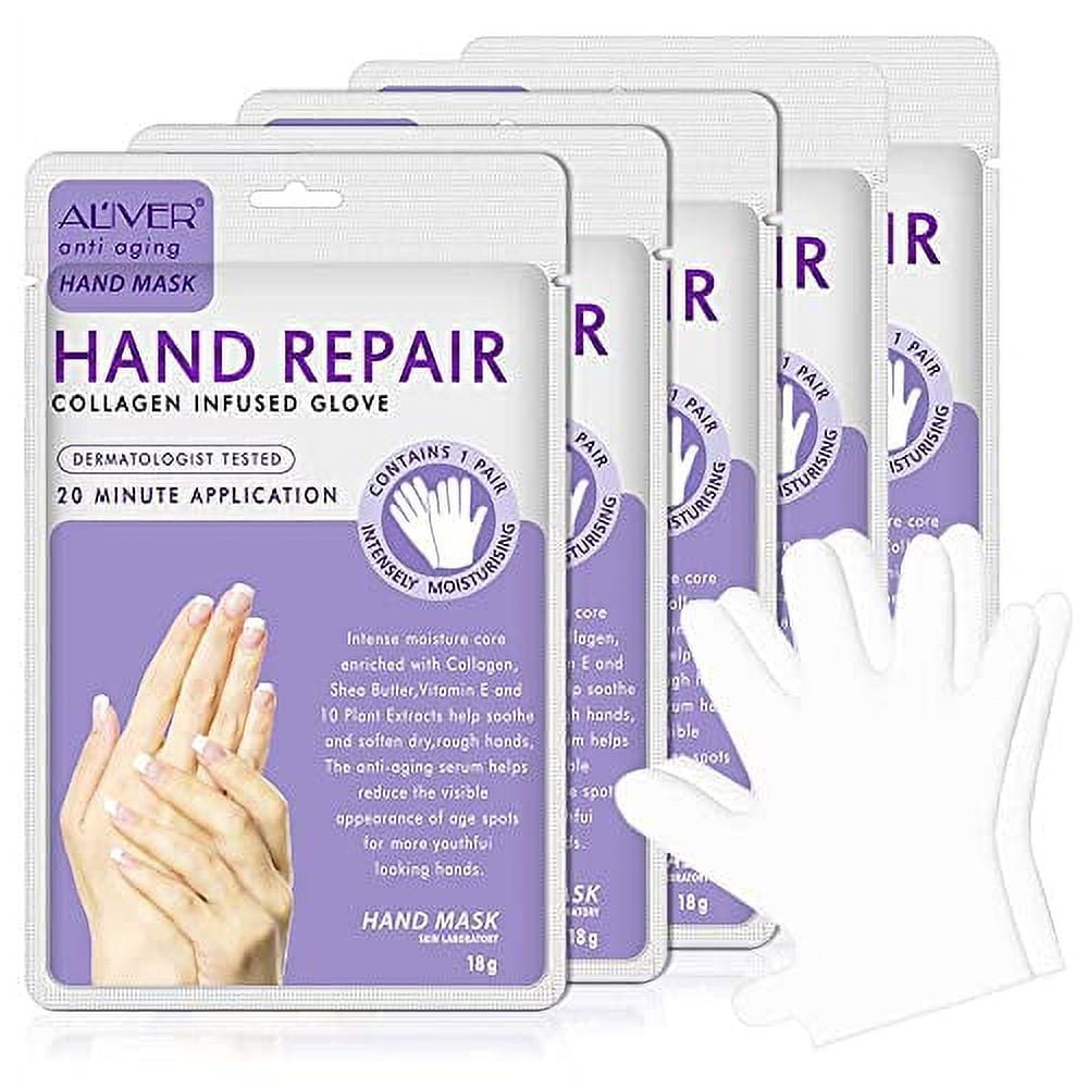 Hand Peel Mask 5 Pack, Moisturizing Gloves, Exfoliating Hand Peeling