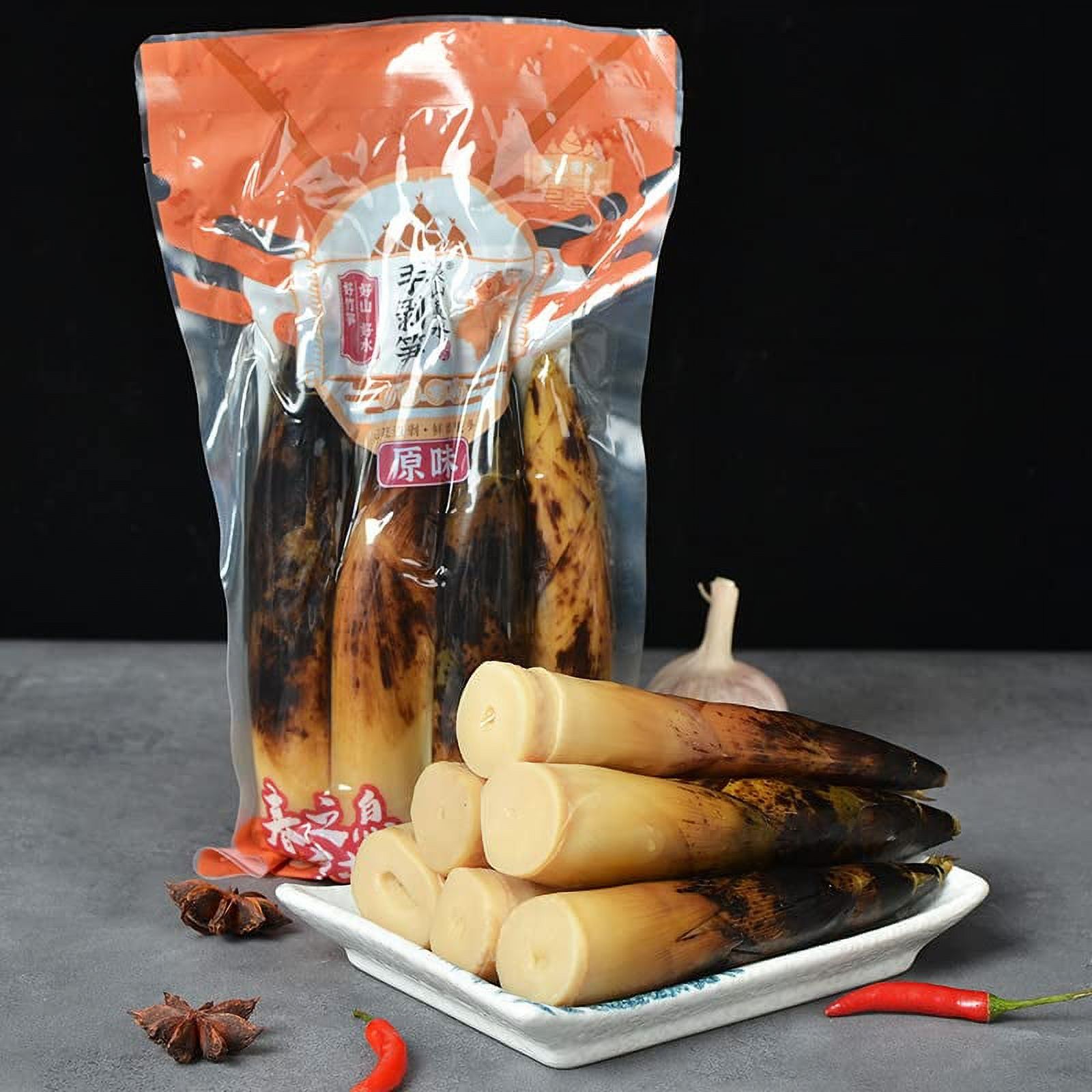 Hand Peeled Bamboo ShootsOriginal flavor【手剥笋原味500g x 1pack】, 中国脆竹笋