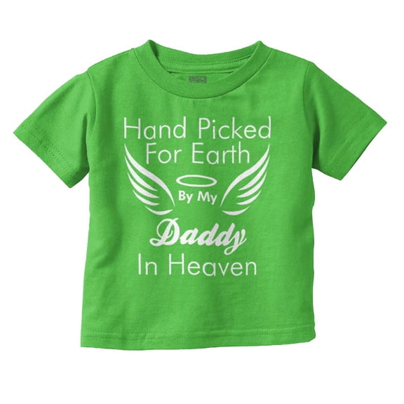 Hand Picked By Daddy in Heaven Toddler Boy Girl T Shirt Infant Toddler Brisco Brands 18M