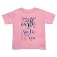 thumbnail image 1 of Hand Picked for Earth By My Auntie In Heaven Cute Toddler Tshirts for Boys Girls (Pink, Youth S), 1 of 5