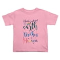 thumbnail image 1 of Hand Picked for Earth By My Brother In Heaven Cute Toddler Tshirts for Boys Girls (Pink, Youth S), 1 of 5