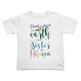 thumbnail image 1 of Hand Picked for Earth By My Sister In Heaven Cute Toddler Tshirts for Boys Girls (White, Youth M), 1 of 5