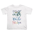 thumbnail image 1 of Hand Picked for Earth By My Uncle In Heaven Cute Toddler Tshirts for Boys Girls (White, Youth L), 1 of 5