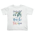 thumbnail image 1 of Hand Picked for Earth By My Uncle In Heaven Cute Toddler Tshirts for Boys Girls (White, Youth XL), 1 of 5