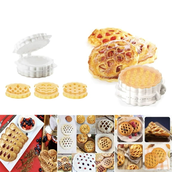 Hand Pie Molds Set of 3, Mini Pie Molds for Baking Mini Hand Pie Molds Christmas Hand Pie Molds Mini Pie Maker for Party Baking(3 Shapes)