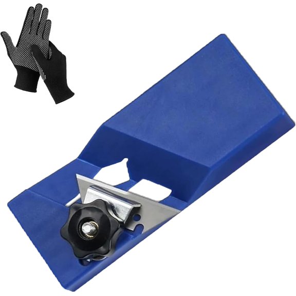 Hand Plane Gypsum Board Cutting Tool, 45°/90° Drywall Edge Chamfer Tool with Sharp Steel Blade, Quick Edge Trimming and Planing for Plasterboard Trimming (Blue)
