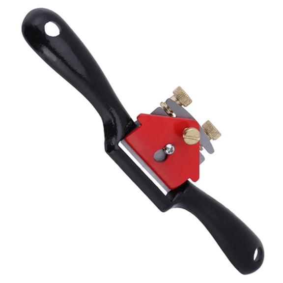 Hand Planer, 9 Inch Adjustment Woodworking Cutting Plane Spokeshave Tool, Sturdy Iron and Steel, Convenient Double Screw Adjustment, High Hardness Planing, Comfortable Grip,