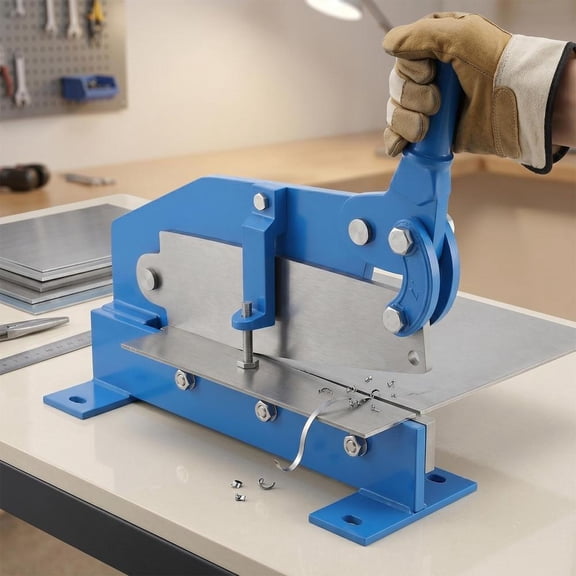 Hand Plate Shear 12",Manual Metal Cutter Cutting Thickness1/4 Inch Max,Metal Steel Frame Snip Machine Benchtop Rod,for Shear Carbon Steel Plates and Bars