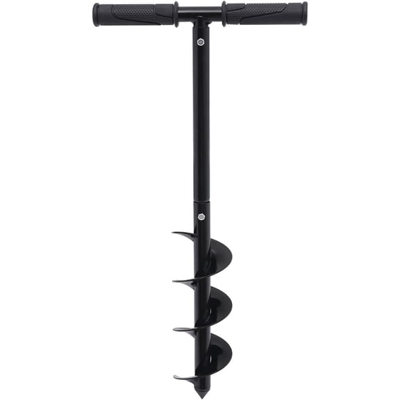 Hand Post Hole Digger Manual Drill Auger Post Hole Digger Garden Spiral Drill Planter with Non-Slip Handle for Planting Trees Deep Cultivating Seedlings