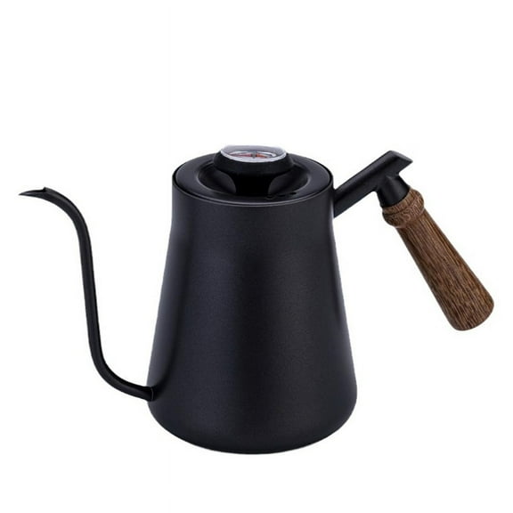 Hand Pour over Kettle Wooden Handle Hand Pour over Kettle Narrow Mouth Kettle Drip Coffee Hand Pour over Kettle B