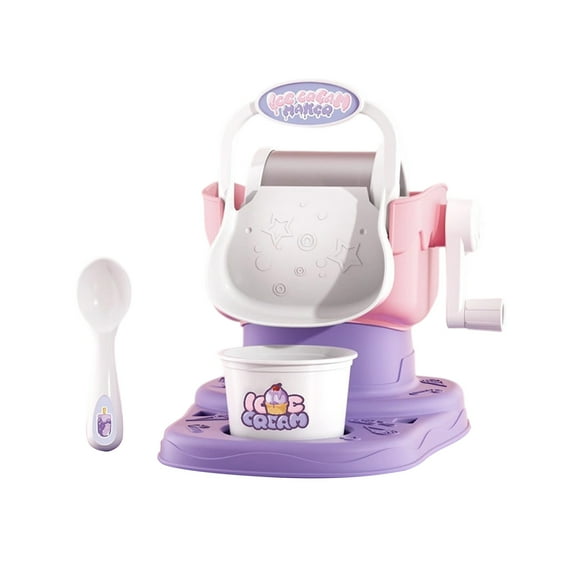 Hand Powered Ice Cream Maker for Kids Encourages Exploration and Creativity Easy to Use Frozens Dessert Machine