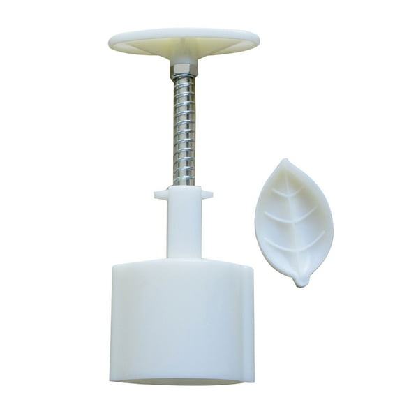 Hand Press Cookie Leaf-Stamp Moon Cake-Decor Mould Barrel Mooncake Mold 30g