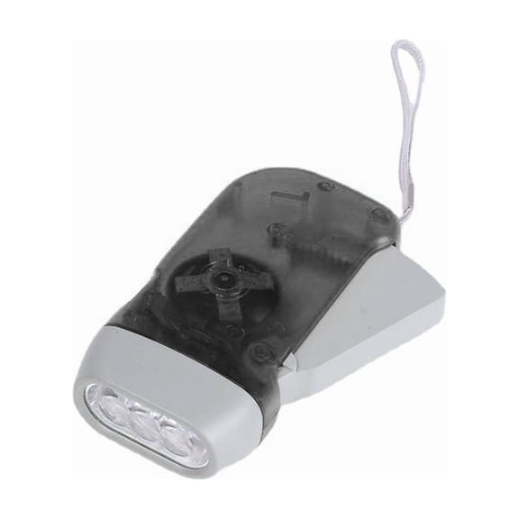 Hand Press Torch – Garden Tools -3 Led Dynamo Flashlight for Camping, Hiking, Autumn and Survival - No Batteries Required, Eco & Rechargeable