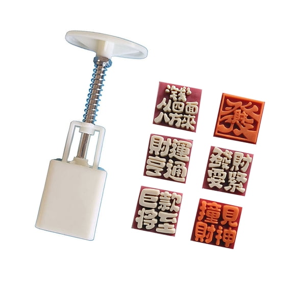 Hand Pressure Dessert Molds Characters Pattern Cookie Stamp Dessert Maker Festival making Cookie Pastries Tool