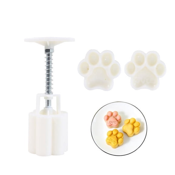 Hand Pressure Moon Cake Mold Cat-Paw Moon Cake Maker Mid-Autumn Festival DIY Pastry Tool Cookie Stamps Easy To Use Moon Cake