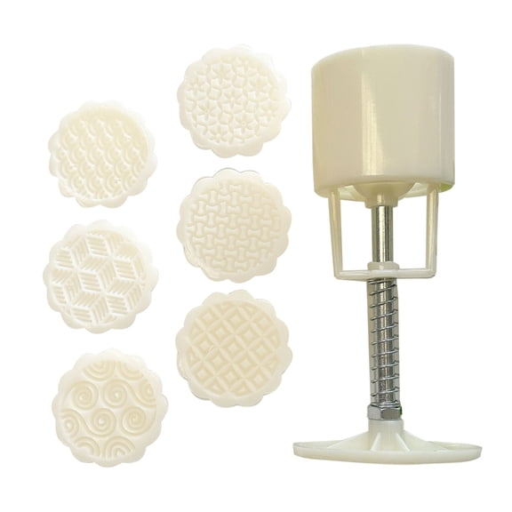 Hand-Pressure Moon Cake Molds Flower Cookie Stamps Moon Cake Maker Flower Cookie Stamps Moon Cake Maker MidAutumn Festival Pastries Tool