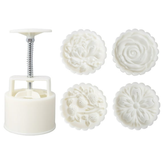 Hand-Pressure Moon Cake Mould Traditional Chinese Style Pastry Tool Moon Cake Maker Bath Bombs Food-Grade Plastic DIY