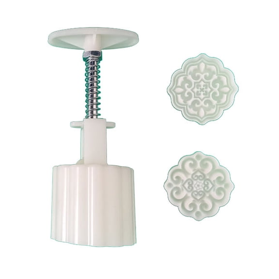 Hand-Pressure Moon Cake Mould Traditional Chinese Style Pastry Tool Moon Cake Maker Food-Grade Plastic DIY