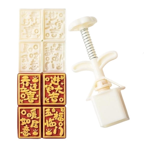 Hand Pressure Pastry Mold Plastic Baking Tool for Fondant and Traditional Cakes