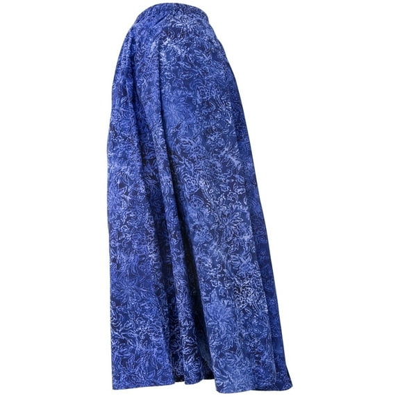 Hand Printed Bali Batik Blue Skirt - Small
