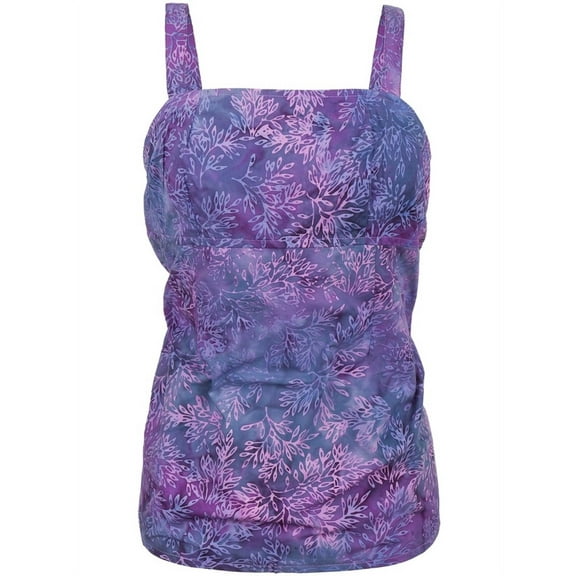 Hand Printed Bali Batik Juniors Tank Top - Large