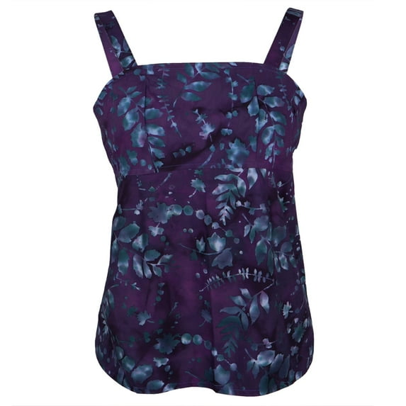 Hand-Printed Bali Batik Juniors Tank Top - Small