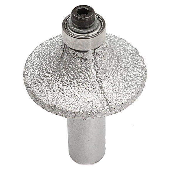 Hand Profiler Marble Router Bit Wheel, 1/2-Inch Shank, 60mm Length, Half Bullnose