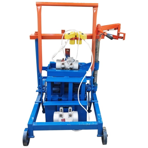 HandPropelled Hollow Block Brick Making Machine Concrete Cement Brick Molder 220V