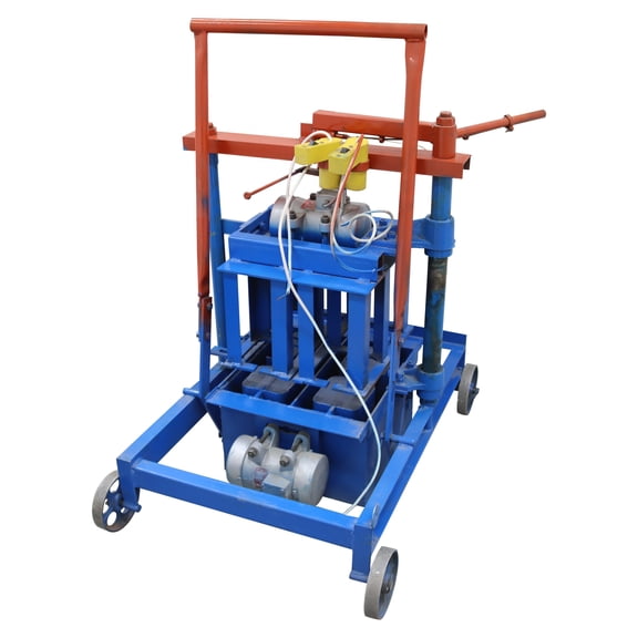 Hand Propelled Hollow Soil Block Solid Cement Brick Molding Machine 220V